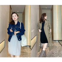 Mu Ges shop wears the finishing touch in the sleeve color wool dress windbreaker jacket companion autumn