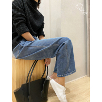 Mud brothers shop CHAO out of your expected juvenile sense of wide-leg jeans stretch thin Xinjiang cotton