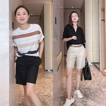 Mud brothers shop summer cool cool thin thin slim suit shorts ten pants King