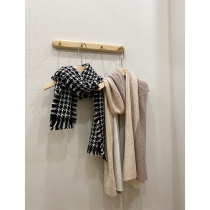 Mud Brothers Shop Scarf Collection JIN Kou CHAO Fine Wool Cashmere Scarf Shawl Houndstooth or twisted flower