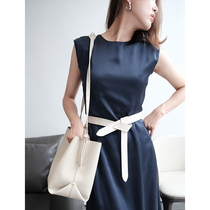 Muds shop taste commuter belt DING grade nappa cowhide retro fashion niche