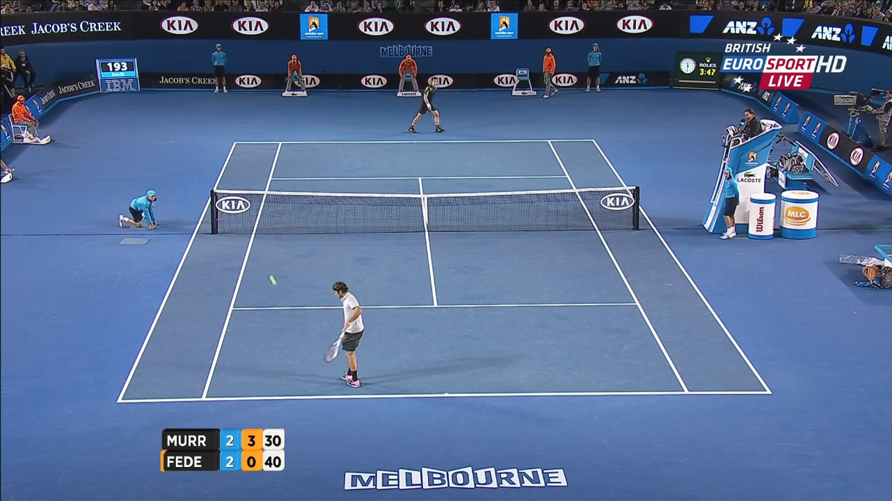 Classic tennis match 2013 Australian Open semi-final Federer-Murray 1080