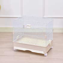Rabbit Cage Small Number Home Rabbit Nest Pet Cage Anti-Spray Urine Dutch Pig Rabbit Supplies Automatic Conservancy Breeding Guinea Pig