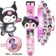 kt cat cartoon projection watch hellokitty cat electronic watch ຄວາມງາມຂອງຂັວນເດັກນ້ອຍ KUROMI