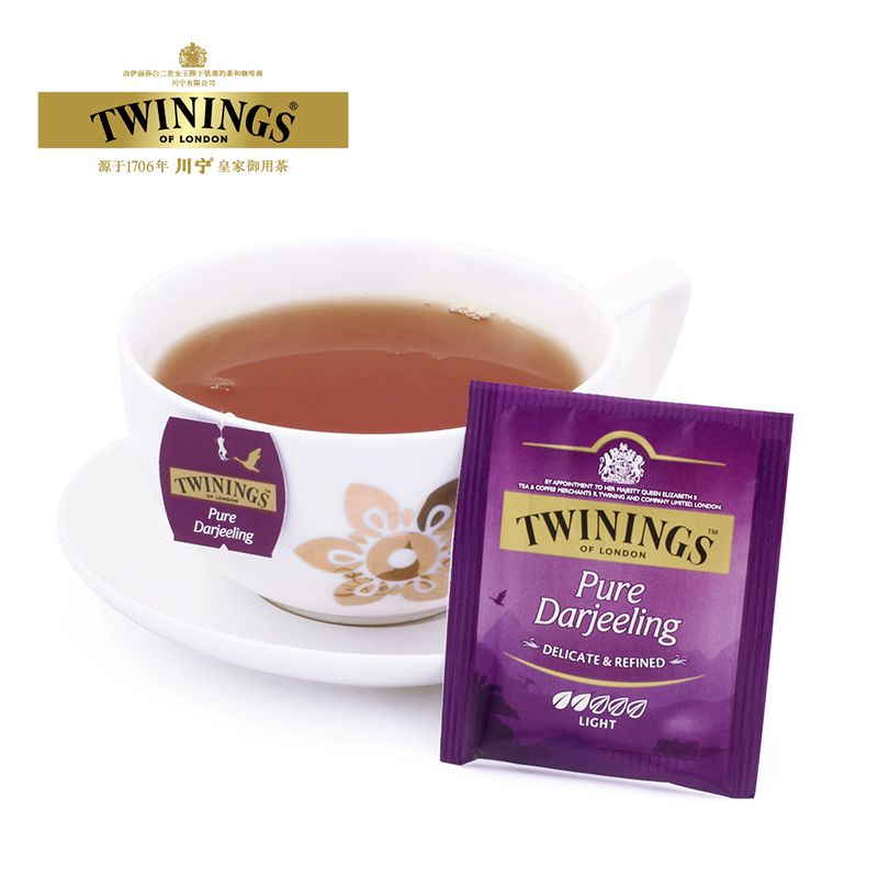 Twinings 川宁 欧式大吉岭红茶 50g共25袋 天猫优惠券折后￥24.9包邮（￥39.9-15）多款可选