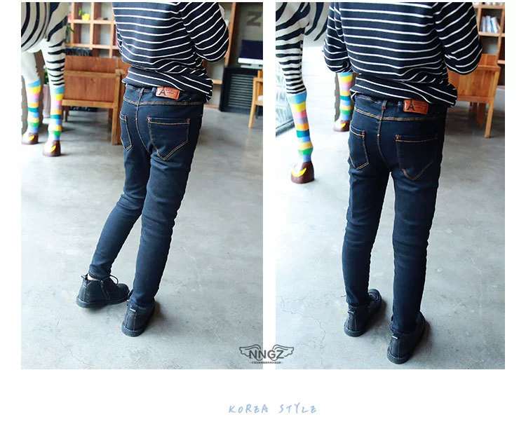 Thu đông 2018 cô gái mới quần jeans ống bó sát chân nhỏ quần bút chì