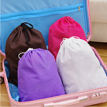 Thickened non-woven shoes bag storage bag travel storage bag drawstring drawstring pocket dust bag shoe bag