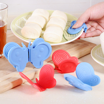 Creative butterfly kitchen insulation silicone pick-up plate clip bowl holder Oven baking thickened anti-scalding gloves