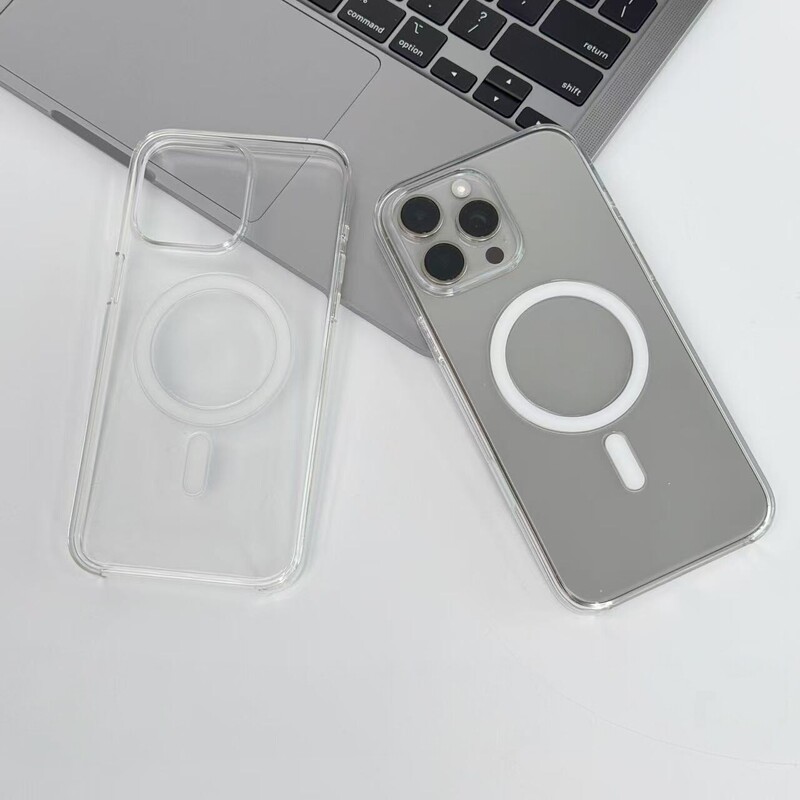 Suitable for APPLE iPhone 14 /15/16/17 Pro Max Plus Air, Suitable for Magnetic Transparent Magsafe Phone Case, Sapphire Camera Button, Universal