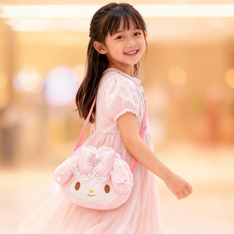 Birthday Gift for Little Girls, Meiledi Plush Crossbody Bag, Suitable for Girls Aged 5, 10, and 12, Cute and Practical