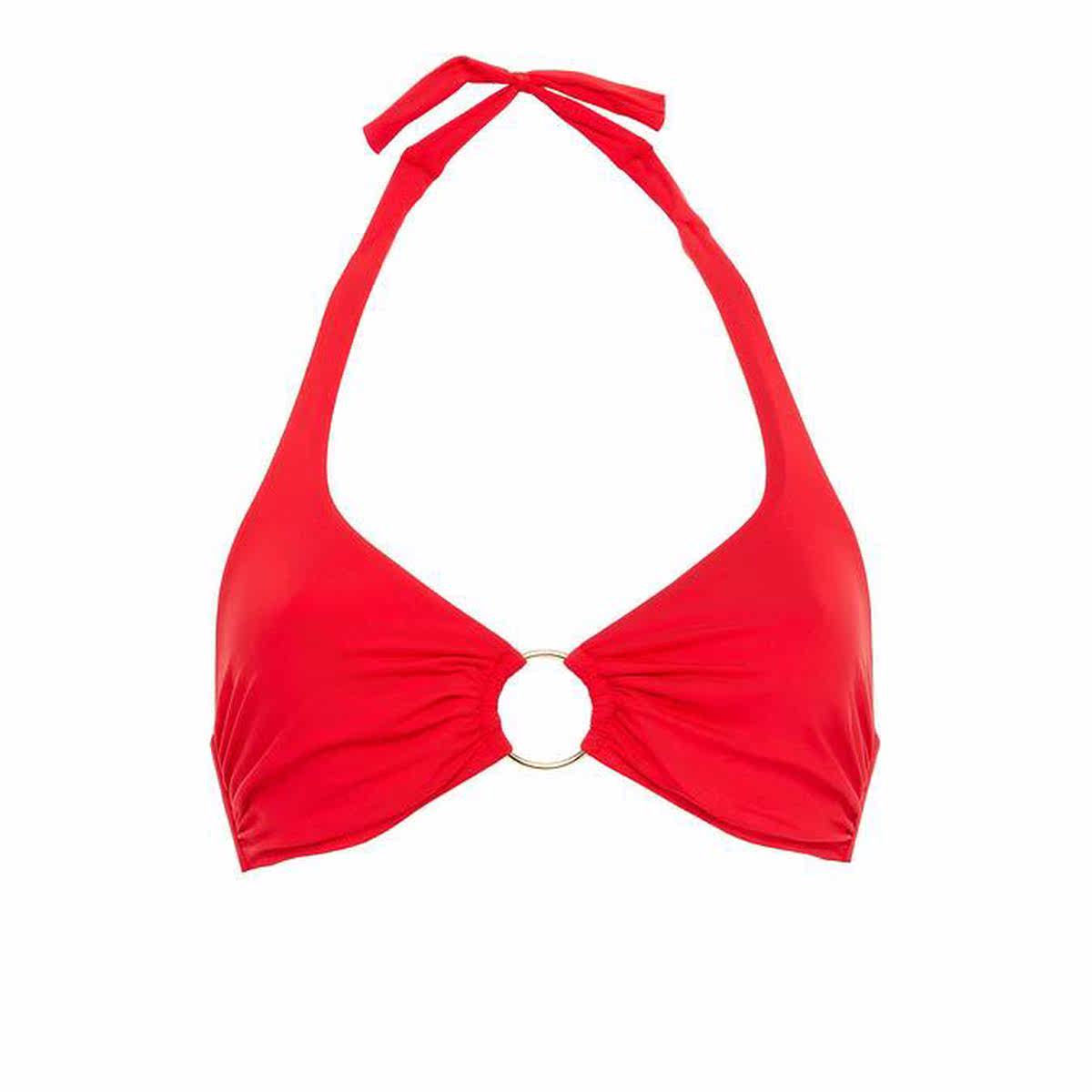 Melissa Odabash Brussels Circle decorated printed hanging neck bikini 2022 new