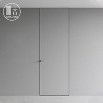 The smear door aluminum door modern and very narrow border frame is free from the sound insulation of the ecological door bedroom door