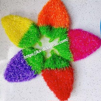 Purely handmade acrylic strawberry dish towel non-stick oil dish cloth scouring pad cleaning rag vegetable melon cloth