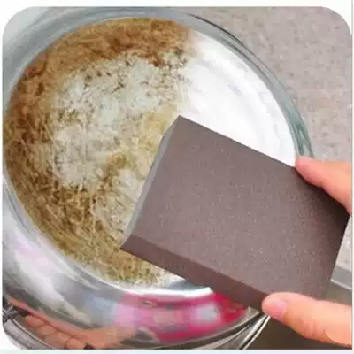 Nano Emery descaling and cleaning kitchen with magic power to wipe off the bottom of the pot with fine sand sponge wipe