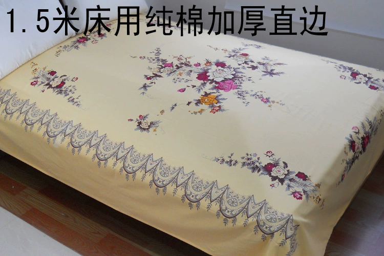 Vintage lanh bông chéo dày quốc gia lụa một mảnh truyền thống chăn đơn hoặc kép in ấn hoài cổ denim - Khăn trải giường