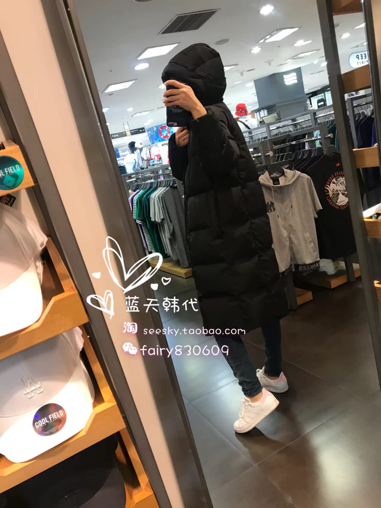 MLB Hàn Quốc mua đàn ông và phụ nữ DJ01 với cùng một chiếc áo khoác dài thể thao giản dị NY Yankees áo phao nhung