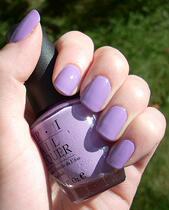 American OPI nail polish lavender B29 lilac milk balsamic purple pink essie nubar