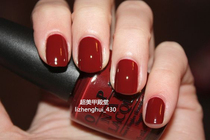 American original OPI nail polish Swiss series chocolate red brown lacquer light white Z11