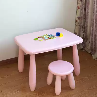 Children's table and chair set baby table game table learning table kindergarten table and chair toy table one stool