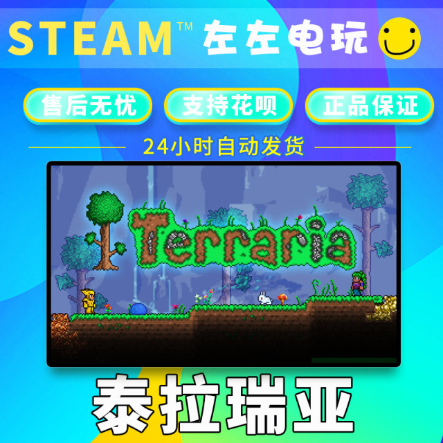 STEAMPC ທີ່ແທ້ຈິງ Terraria Terraria ຂອງຂວັນປະເທດຈີນແບບງ່າຍເກມອອນໄລນ໌