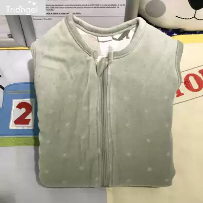 Foreign trade tail single baby vest integrated sleeping bag sleeveless cotton spring and autumn winter newborn baby children anti-kicking