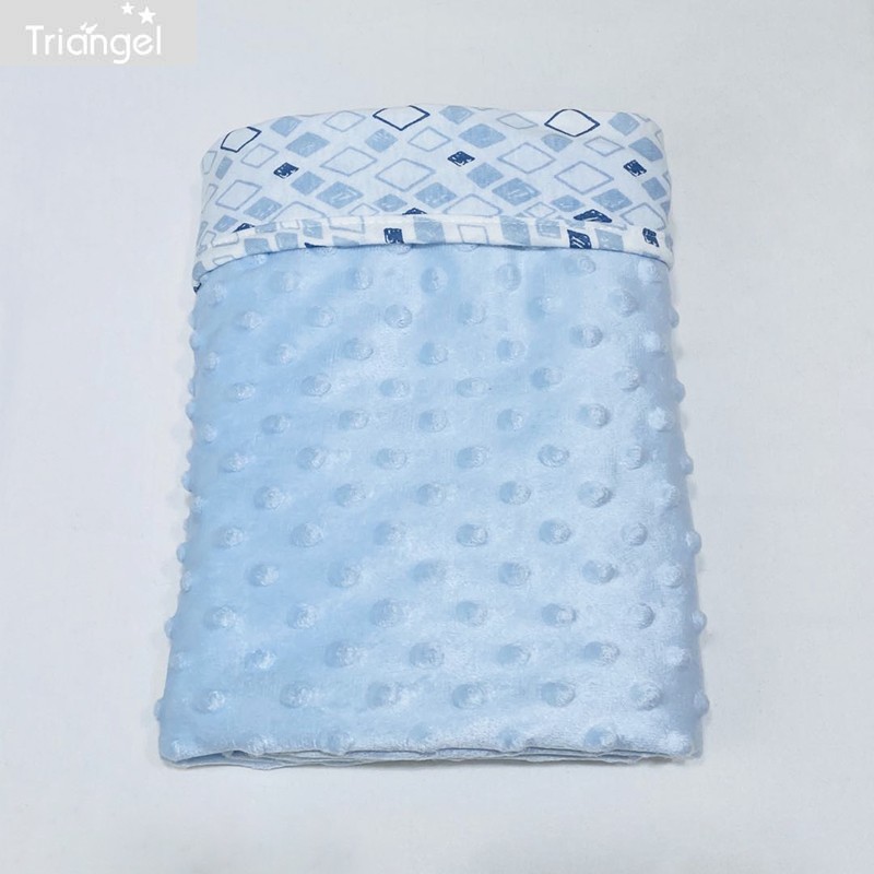 (German order) Double layer baby bean blanket newborn baby comforting small blanket nap blanket spring and autumn thin