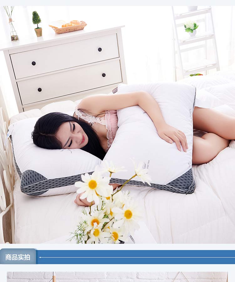 Ưu đãi đặc biệt Gối lông vũ ba chiều có thể được giặt Bông siêu mềm Gối siêu mềm của khách sạn Một cặp ảnh chụp 2 - Gối gối ôm cho bà bầu