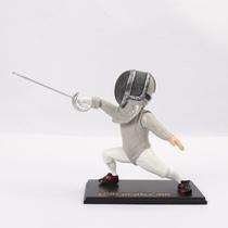 Budding Sports Fencing Doll Fencing Hand-fencing Handheld Ornament Pendulum (customizable) Fencing Bow Steps