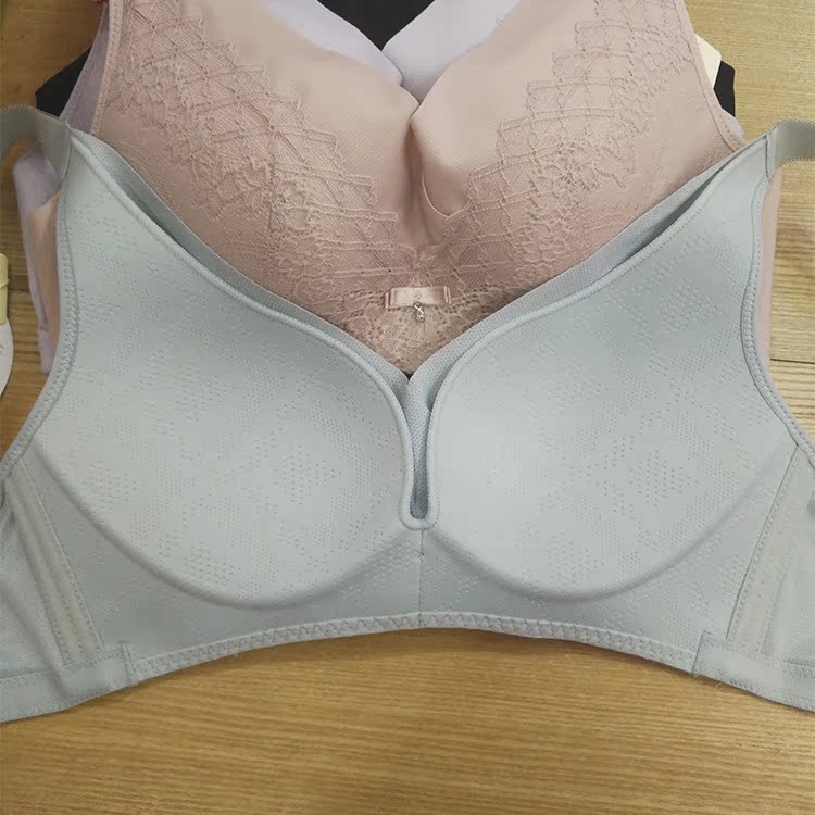 Áo ngực chính hãng Qian Yi không có vòng thép kiểu áo tụ tập áo chống mỏng mỏng thoáng khí C cup liền mạch đồ lót 9328 đồ lót