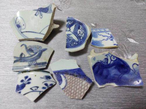 Rare animal series group Erqing flower ancient porcelain sheet Monolithic Porcelain Antique specimen Pareal bag old porcelain Porcelain Bowl