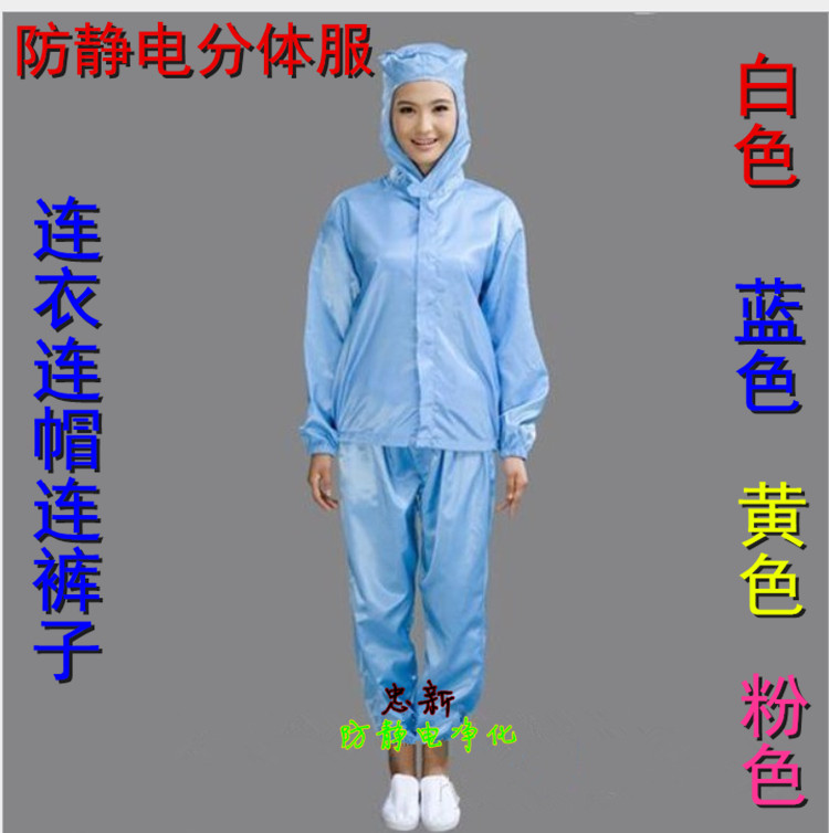 Antistatic Lianhood Two-style clothing protective clothing Purifying Clothing Dust-free Workshop Work Clothing Antistatic Clothes