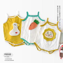 2022 Summer Baby Climbing Suit Baby Clothes Khab Vegetable Animal Wrap Side Harnesses Bag Farting Cute