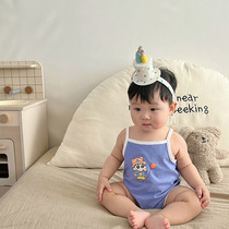 ins2022 summer new Korean version baby with conjoined khae baby bag fart to wear newborn clothes for outfits