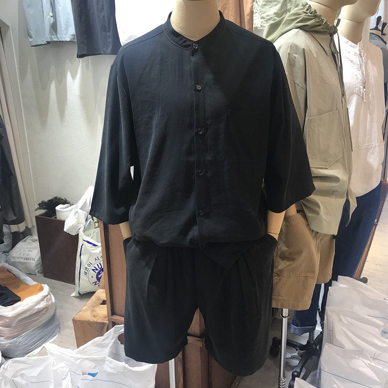 Casual Suit Men Summer ANAN Korea East Gate 2020 Youth Handsome Fashion Shirt Shorts Suit