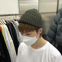 ANAN Dongdaemun Korean mens winter new woolen pure color multi-color men and women with the same style couple hat cold hat