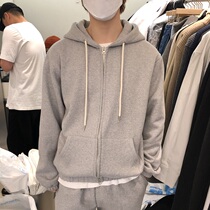 Cardigan hooded sweater men and women with the same paragraph ANAN Korea Dongdaemun autumn and winter fashion zipper youth trend
