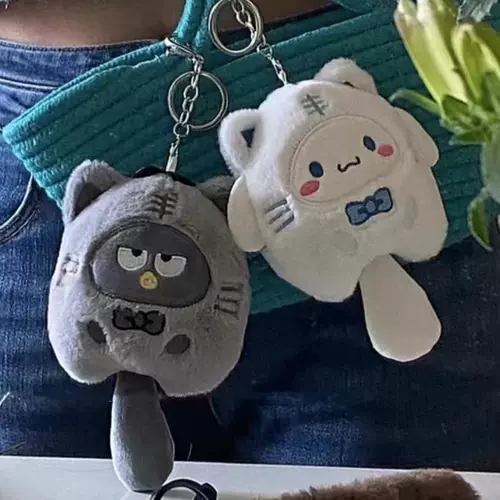 Мультяшная креативная милая плюшевая кукла, украшение на сумку для влюбленных для друга, котенок