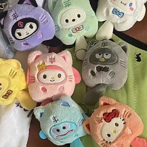 Мультяшная креативная милая плюшевая кукла, украшение на сумку для влюбленных для друга, котенок
