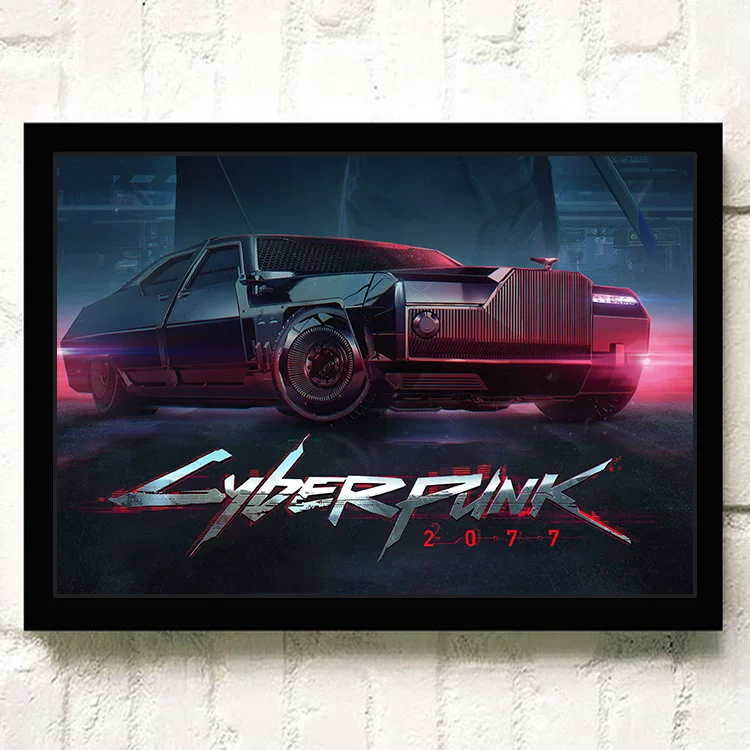 Постер киберпанк 2077 видеоигра Интернет-кафе периферия настенный стикер настенное украшение висячая картина настенная наклейка общежитие фоторамка
