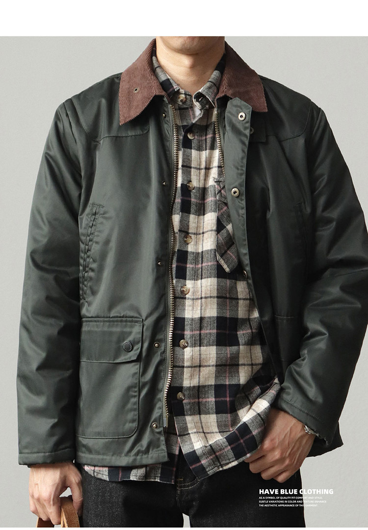4601# Autumn and Winter New American Retro Reelin Wax Jacket Men's