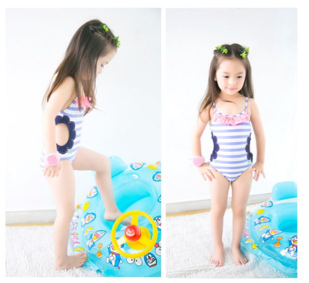 Đồ bơi trẻ em cho bé gái xinh xắn dính liền với công chúa nhỏ dễ thương đồ bơi nàng tiên cá cho bé