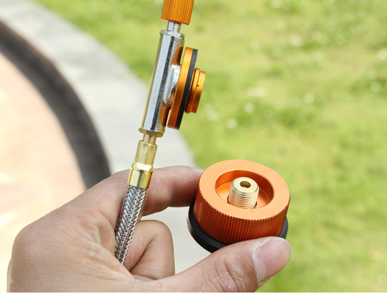 Một lò Weige chuyển đổi lò gas bếp lò cắm trại dài gas kết nối chuyển đổi kết nối bộ chuyển đổi - Bếp lò / bộ đồ ăn / đồ nướng dã ngoại bếp nướng than hoa ngoài trời