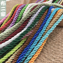 Corde de sécurité de couleur épaisse de 5MM corde de liaison corde torsadée à 3 brins corde en nylon pour rideau corde portable corde décorative