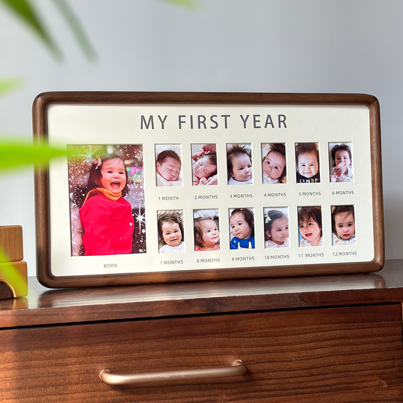 Baby Id Photo, First Birthday Commemorative Display Frame, First Birthday Celebration Display, Ritualistic Baby Growth Record