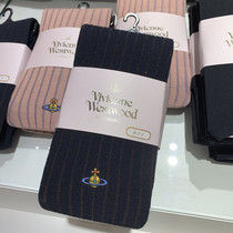 Spot 2020 New Japan vivienne westwood Saturn West Queens Pantyhose Vertical Wool