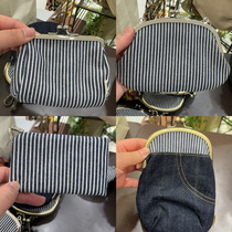 Japan ayanokoji gold bag striped series lipstick bag card bag lanyard bag hanging bag made in Japan