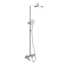 Kohle-73111t-7-cp TT AF Baishi constant temperature three water outlet shower column-hard pipe connection