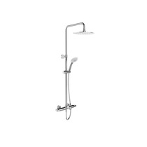 Kohler K-97821T-9-CP Leo thermostatic three-outlet shower column-hard pipe connection