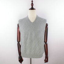 Autumn and winter city 2018 autumn and winter new mens cashmere sweater solid color mens wool vest V-neck sweater sweater sweater