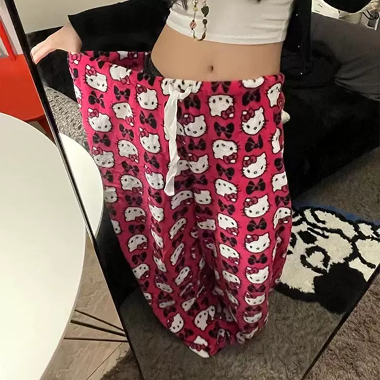 Hello Kitty, летние милые брюки для студентов